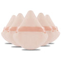 Powder Puff Daubigny 6 PCS Powder Puff Makeup Puff Face Soft Triangle Powder Puffs for Loose Powder Mineral Powder Body Powder Velour Cosmetic FaclaI Sponges for Applying Makeup Tools(Nude)
