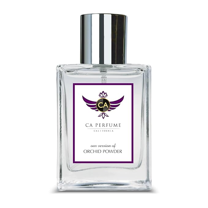 CA Perfume Impression of Orchid Powder for Women and Men Long Lasting Unisex Fragrance Eau De Parfum 1.7 Fl Oz 50ml