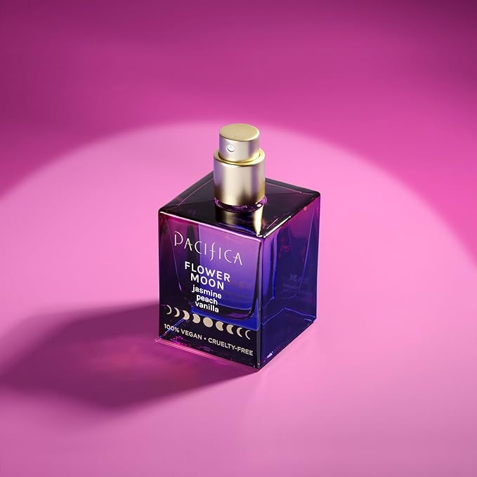 Pacifica Beauty Flower Moon Spray Perfume - Passion, Euphoria, Jasmine, Peach, Vanilla, Musk - Clean, Vegan, 1 fl oz