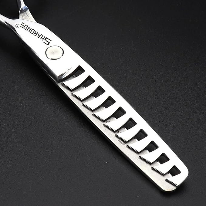 Barber hair scissors, Axemoore professional haircut Cutting Scissors/Shears set- 6", made of Japanese stainless steel, especially (6 in- tooth-E)