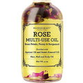 BEAUTE DE PROVENCE Multi-Use Oil for Face, Body and Hair - Organic Blend of Apricot, Vitamin E and Sweet Almond Oil Moisturizer for Dry Skin, Scalp and Nails - Rose Petals, and Bergamot Essential Oil - 4 Fl Oz