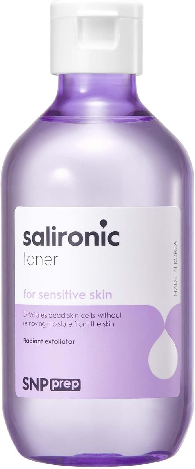 SNP Salironic Toner | Korean Skincare Remove Dead Skin Cells and Sebum | for Seneitive Skin | Soothing & Moisturizing | Men and Women | 220ml