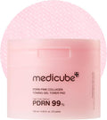 medicube Salmon DNA PDRN Pink Collagen Jelly Pad | Korean Gel Toner Pads with Niacinamide, Madecassoside, Retinol | Soothing, Radiance & Uneven Skin Tone | Korean Skin Care | 70Pads