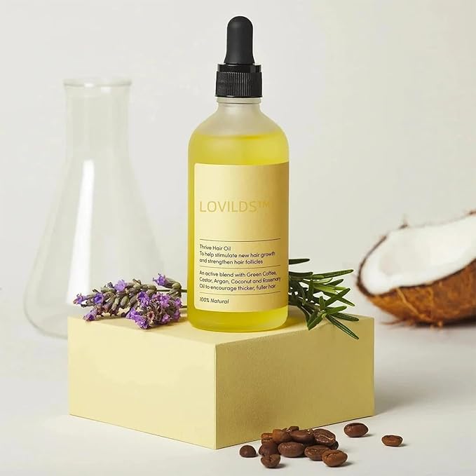 LOVILDS Rosemary Hair Growth Essence, Lovilds Rosemary Hair Growth Oil - 2 Ounce, Rosemary Rosemary Hair & Hair Strengthening Oil for All Hair Types (1 Bottle)