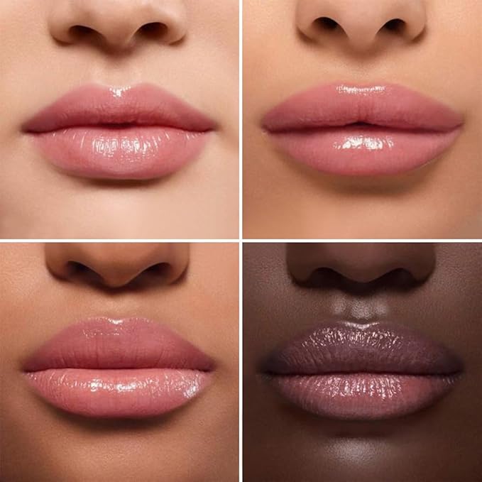 Honey Butter Lipstick Tinted Lip Balm, Shine Moisturizing Plumper Lipstick for Women, Natural Nourishing Hydrating Lip Gloss Stain for Dry Lips, Lightweight Lip Liner Care Makeup, Vegan - 2Pc Pink