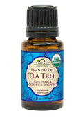 US Organic 100% Pure Tea Tree Essential Oil, Steam Distilled, USDA Certified Organic, for Hair, Skin, Scalp, Foot, Toenails, and More. Sourced from South Africa, Undiluted, Non-GMO (15 ml)