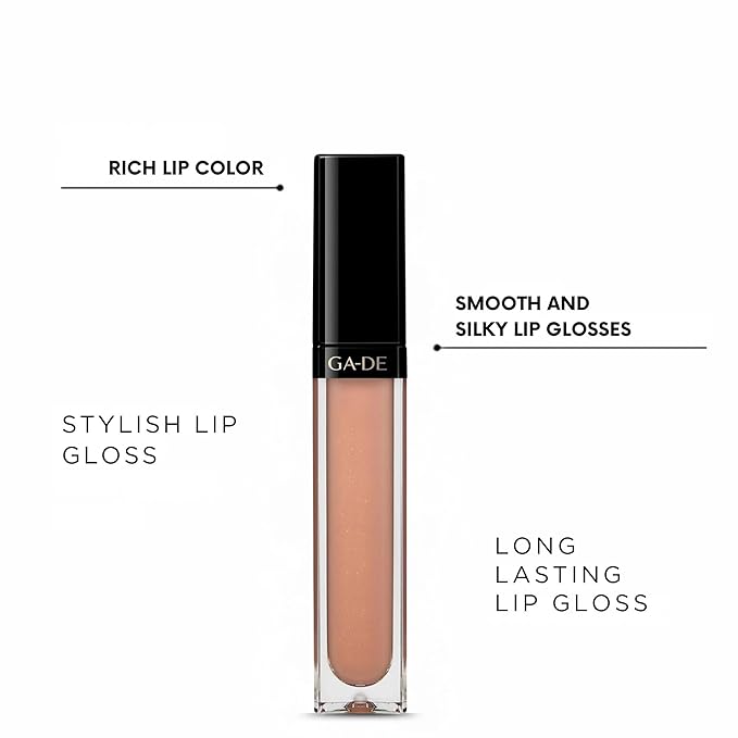 GA-DE Crystal Lights Lip Gloss, 527 - Enriched with Light-Reflecting Crystal Pearls - Smooth Silky, Rich Color - Moisturizes and Adds Shine - 0.2 oz