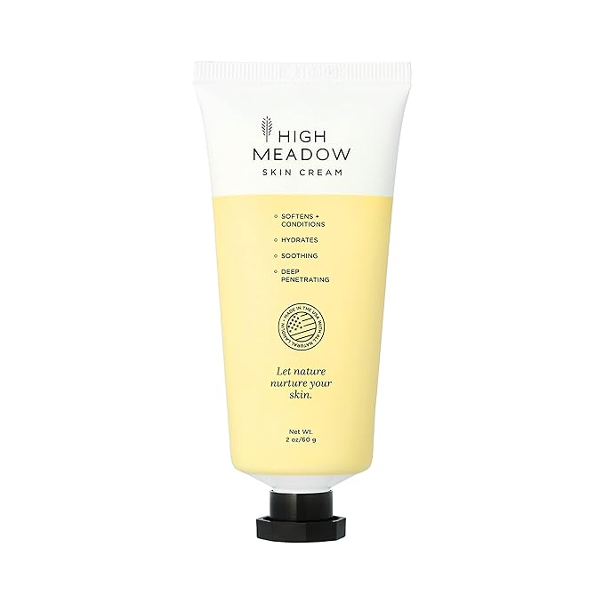 High Meadow Lanolin Skin Cream - Deep Hydration Formula for Soft, Radiant Care-Repairs Dry and Cracks on Hands, Feet & Elbows - Multi-Purpose Soothing Lotion - 2.0 Oz Unscented Moisturizer