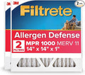 Filtrete 14x14x1 AC Furnace Air Filter, MERV 11, MPR 1000, Micro Allergen by Filtrete