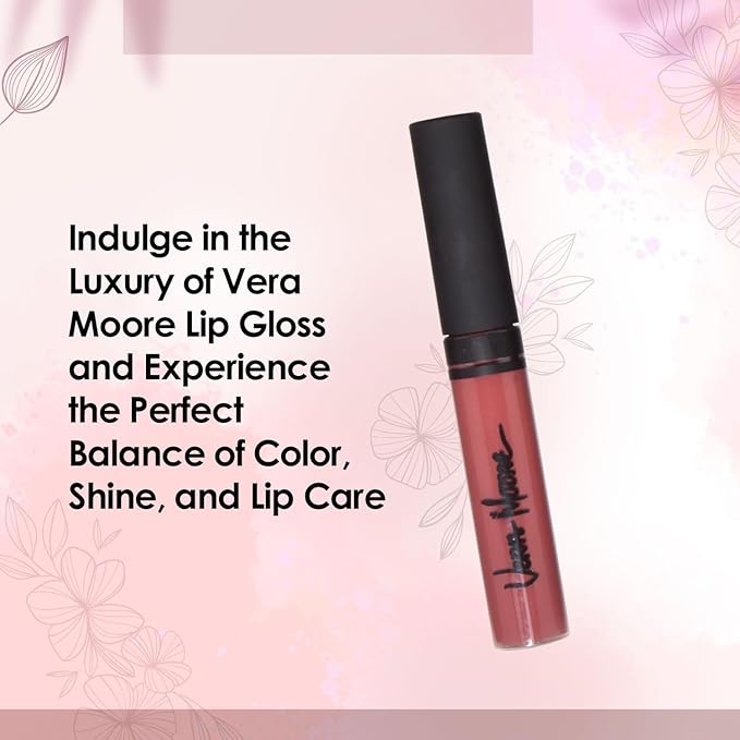 Lip Gloss, Moisturizing Lip Color with Shimmer for Long Lasting Shine, Lightweight Lip Stain, Girls Non-Sticky Lip Gloss with Aloe Vera, W/Vitamin C, E (Autumn)