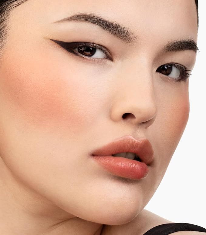 MAKE Beauty Skin Mimetic Microsuede Blush - Matte Powder Blush for Cheeks with Long Lasting Color - Non Comedogenic, Travel Size Makeup Single Palette. Shade - Vivid Dream (Orange)