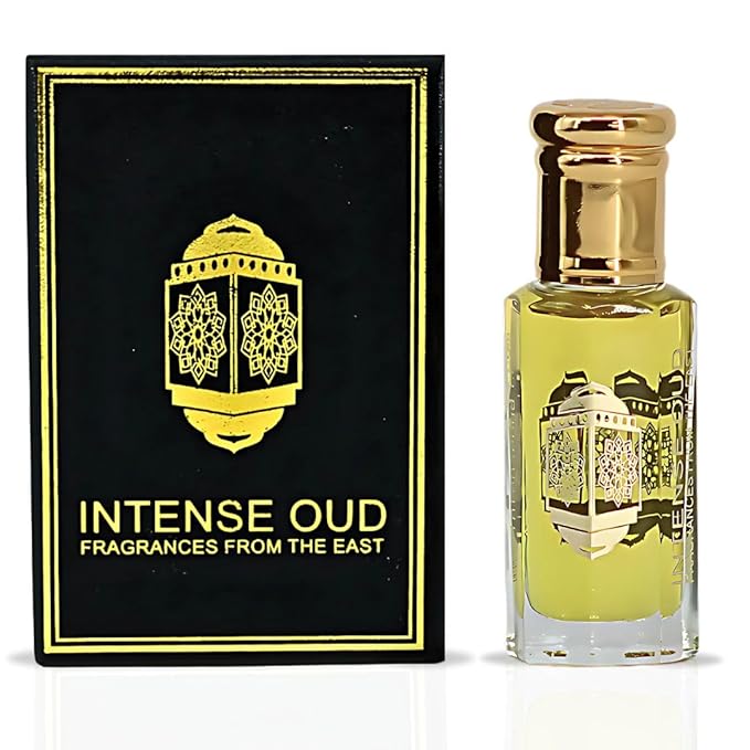 INTENSE OUD Addiction Long Lasting Arabian Perfume Oils for Women 12ML (0.40 OZ) Concentrated Perfume Oil with Citrusy Orange, Floral Jasmine, Amber & Praline - Fragrance Oil With Black Gift Box
