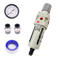 RIH Pneumatics 1/2"NPT Auto Drain Air Filter Pressure Regulator Combo Piggyback by RIHRightPneumatic
