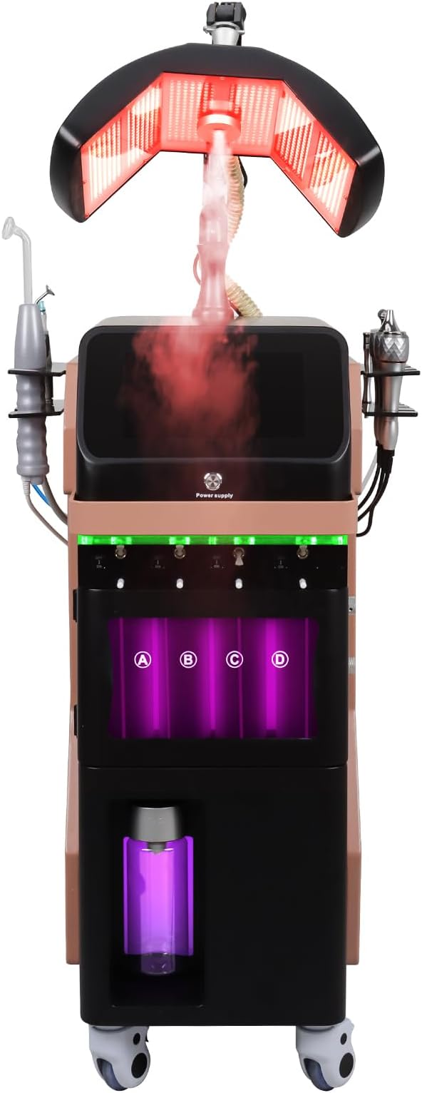 8IN1 Skincare Multi-Functional LCD Touch Screen Hydro System Device
