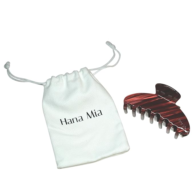 Hair Clip for Women, Burgundy, 4 Inches, Large Claw Clip for Thick Hair, Premium Durable Acetate, No Slip Grip, 1 Piece