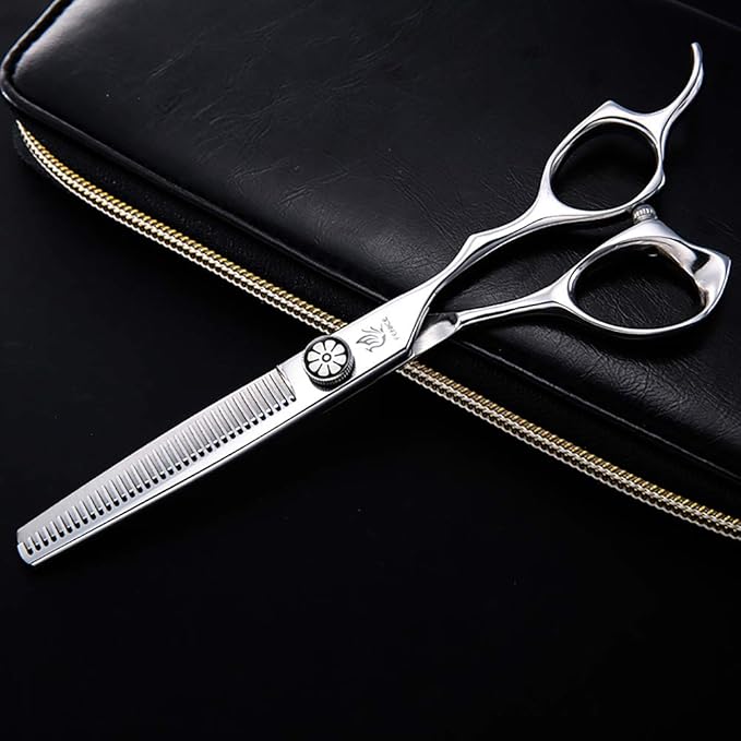 Fenice Professional Hair Cutting Thinning Shear- 8 in 1 Hairdressing Scissors Set - Barber Hair Cutting Scissors/Shears（5.5 inch）