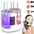 THEMARS 3 IN 1 Electric Makeup Brush Cleaner Machine With Dryer, USB Portable Automatic Cosmetic Brushes Cleaner