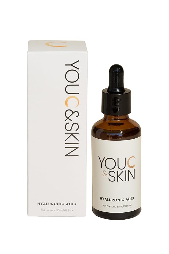 You C & Skin Hyaluronic Acid Serum 1.7 fl oz – Hydrating Face & Neck Serum for Men & Women – Moisturizes and Strengthens Skin Barrier – Lightweight, Non-Greasy Facial Serum with geniune Snail Mucin