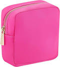 Travel Essentials Makeup Bag for Women Water-resistant Toiletry Organizer Nylon Cosmetic Pouch Preppy Stuff