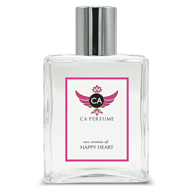 CA Perfume Impression of Happy Heart for Women Eau De Parfum Chypre Floral Scent Long Lasting Perfumes for Women Signature Scent for Day and Night Wear 3.4 Fl Oz 100ml
