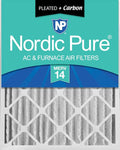 Nordic Pure 16x20x4 Pleated Air Filters MERV 14 Plus Carbon 1 Pack by NordicPure