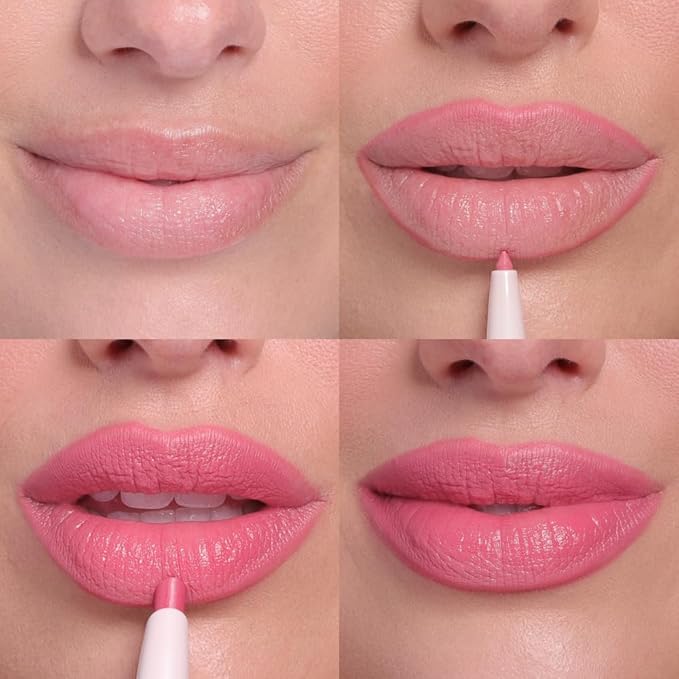 Wander Beauty Lipsetter Dual Cream Lipstick + Lip Liner - St. Tropez Rosé - Ultra-Smooth, Hydrating Lipstick and Lip Liner with a Soft Matte Finish - Made with Squalane & Peptides (1 Count)