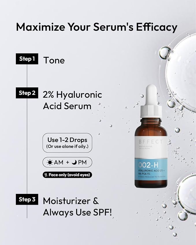 Hyaluronic Acid 2% Serum - Dermatologist Developed for Weightless Hydration - Hyaluronic Acid 2% + Na-PCA 1% Serum For All Skin Types - 1 Fl Oz