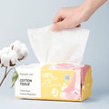 Disposable Face Towel 100 Cont,7.9"X7.9"Clean Face Towelettes for Washing Face, 100% Cotton Soft Dry Wipe, Biodegradable Face Towels & Facial Tissuel Travel Size for Cleaning,Makeup Removal