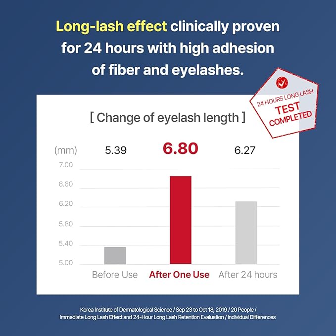 COSNORI Perfect Setting Waterproof Mascara Long & Curl - Lengthening Fiber Mascara Black – Natural Lash Extension – Waterproof, Smudge Proof, Clump Free – Irritation Free Tested, 0.24 fl.oz.