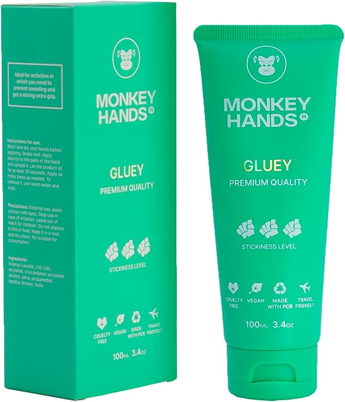 MONKEY HANDS MonkeyHands Gel Grip Pole Dance, Calisthenics, Rings, Parkour, Gymnastics, Padel, Tennis and More - High Performance - Skin Friendly, Vegan, Without Parabens and Petrolatum - 100ml.