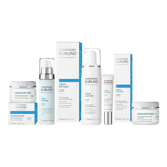 ANNEMARIE BÖRLIND - AQUANATURE Revitalizing Rehydration Serum - Aloe Algae and Hyaluronic Acid Vegan Natural Facial Toner - Soothes, Hydrates, and Primes Skin for Day Cream - 5.07 Fl. Oz.