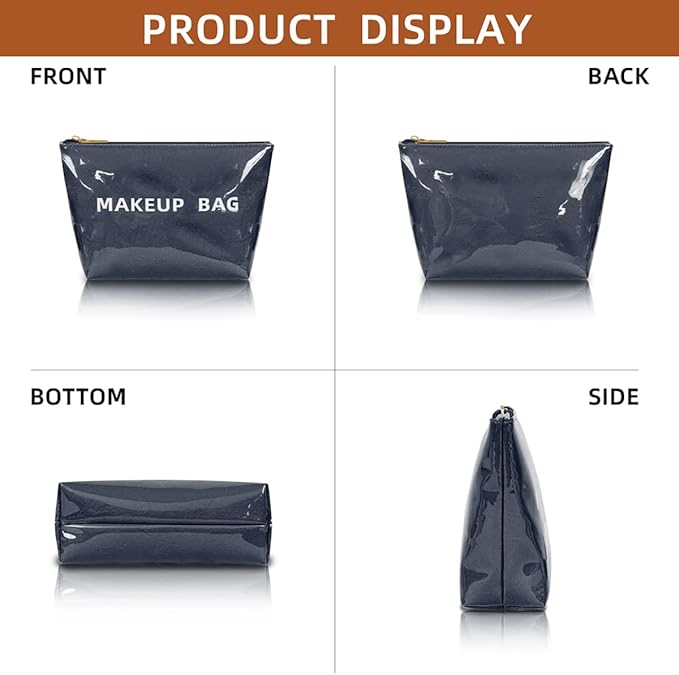 Makeup Bag for Women, Portable Waterproof Cute Cosmetic Bags, Skincare Makeup Case Pouch with Zipper for Daily Use, Travel