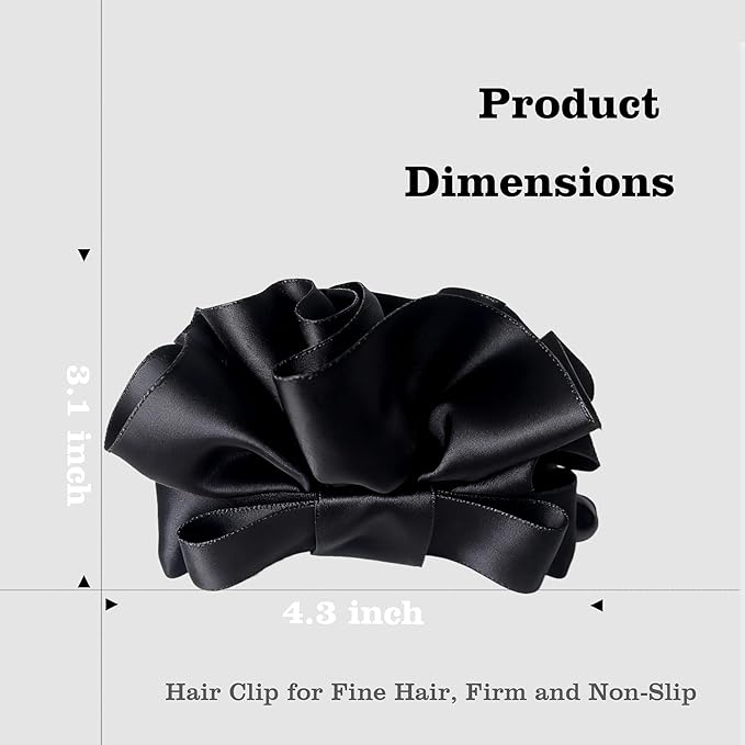 Banana Hair Clip for Women Girl Accessories Flower no Crease Thin Curly Fine Long Claw Clips Decorations Ponytail non Slip Flower Hair Clips