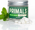 PRIMALS Fluoride-Free Toothpaste Tablets - Nano Hydroxyapatite - Zero Artificial Flavors or Plastic - Remineralizes & Whitens Teeth - 60 Count (1 Month Supply)
