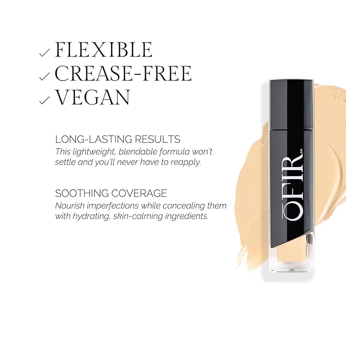 OFIR Perfected Weightless Concealer | Porous Coverage Blends for Smooth Finish | Covers Dark Circles Vegan Concealer | Botanical Formula Soothes Redness & Dullness |Rattan - Medium Deep Warm 0.27 OZ