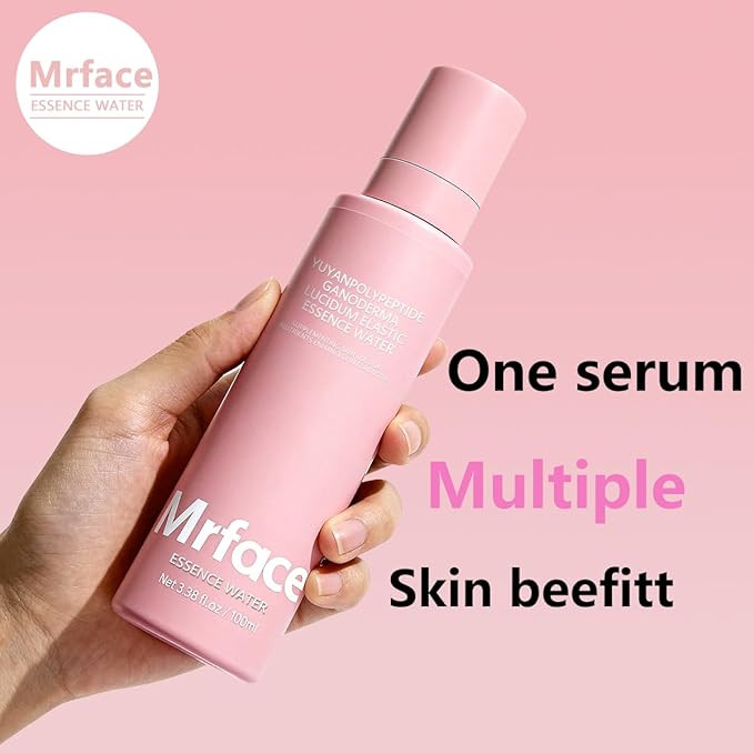 MRFACE Polypeptide and Ganoderma Lucidum Essence Water, Anti-Aging Facial Serum, Skin Repair Moisturizer with Enhanced Elasticity, 3.38 fl oz