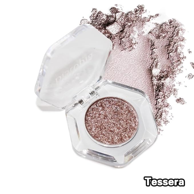 Chameleon Eyeshadow Collection, 14 Shades, Glitter Pressed Powder, Iridescent Shimmer Colors. (Tessera)