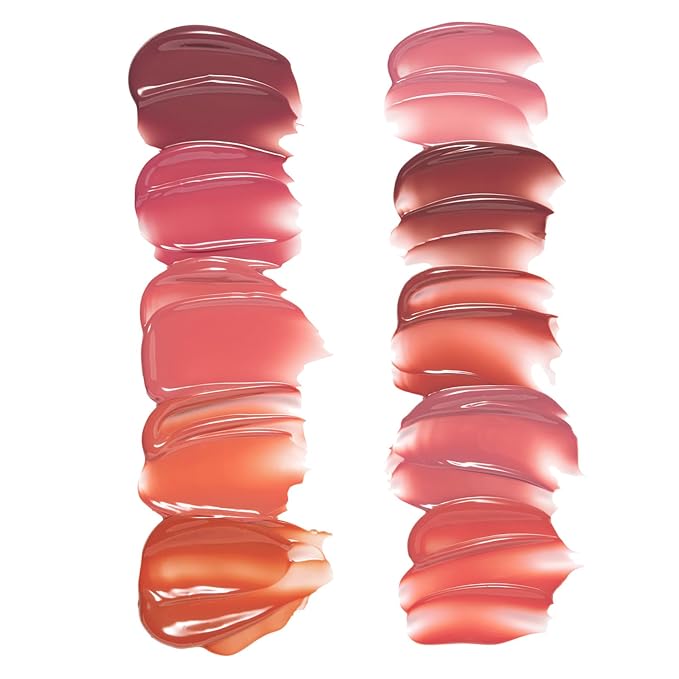Laka Jelling Nude Gloss, 4.5g/0.15oz, Sheer Hydrating Lip Oil with No Stain, Non-Sticky, Nourishing Gloss for a Fresh, Glowy Look, Vegan, Clean Beauty Makeup, K-Beauty (#301 Fig Ring)