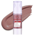 6-in-1 Makeup Infused with 1% Hyaluronic Acid- Matte + Poreless Liquid Foundation For A Glowing & Soft-Focus Look, Suitable for All Skin Types (410 Deep, Acne-serum Foundation)