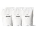 Public Goods Shower Essentials for Men and Women | Natural Shampoo, Conditioner & Body Wash | Made with Organic Essential Oils | Sulfate & Paraben Free | Vegan Friendly | 34 Fl Oz Refill