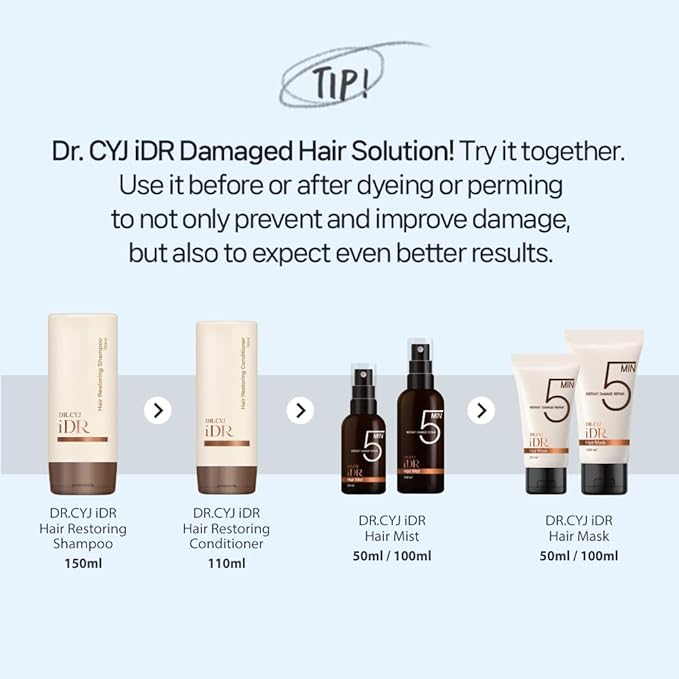Hair Mist 1.69oz, 50ml, Korea Hair Care Brand, Instant Result, Clinically Proven Safety, Longer Lasting, Effective for all Hair Damages
