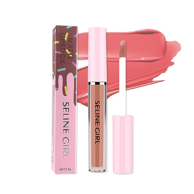 Matte Lip Gloss, Lip Gloss Silky Smooth Finish, Lipgloss Makeup Colorful and Creamy Texture, Lipstick for Every Occasion, Lip Oil Moisturizing and Hydrated #10