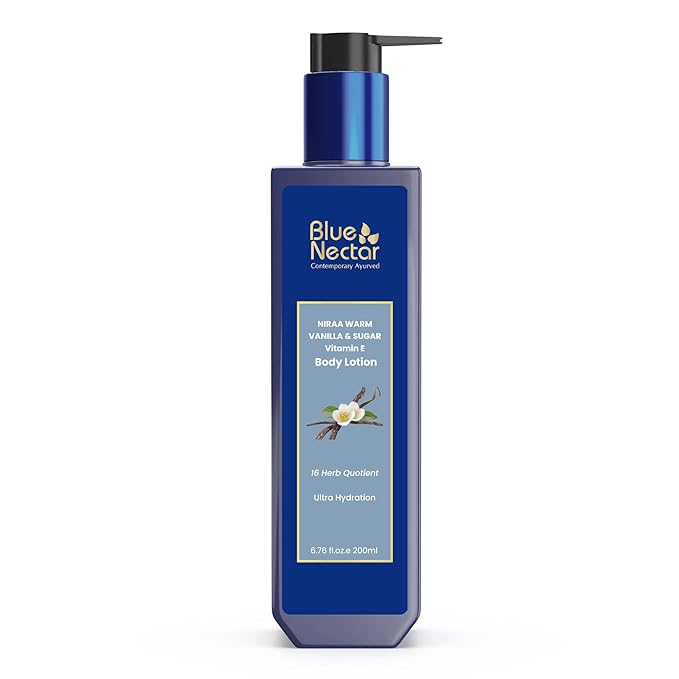 Blue Nectar Shea Butter Moisturizing Warm Vanilla and Sugar Body Lotion with Vitamin E for Hydration | Body Lotion for Dry Skin | For Women & Men (12 Herbs, 6.76 Fl oz)
