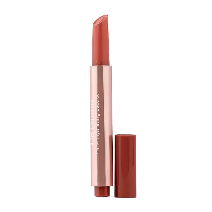 MCoBeauty - Lip Plump 4-in-1 Hydrating Lacquer - Multi-Benefit Lip Color with Shea Butter, Hyaluronic Acid and Click-Pen Format - Lucy, Candy Pink Shade - 2.5ml