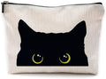 Cat Makeup Bag, Black Cat Kitty Kitten Cosmetic Bags for Women, Cat Owners Gifts, Black Cats Small Makeup Cosmetic Bag for Purse