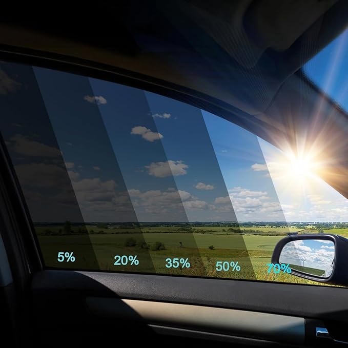 35% VLT Ceramic Car Window Tint - (20in * 20ft) Window Privacy Film, 99% Blocks UV & 95% IR Ray, Glare Reduction Blackout Windows Film Auto Car Windshield Sun Shade Roll