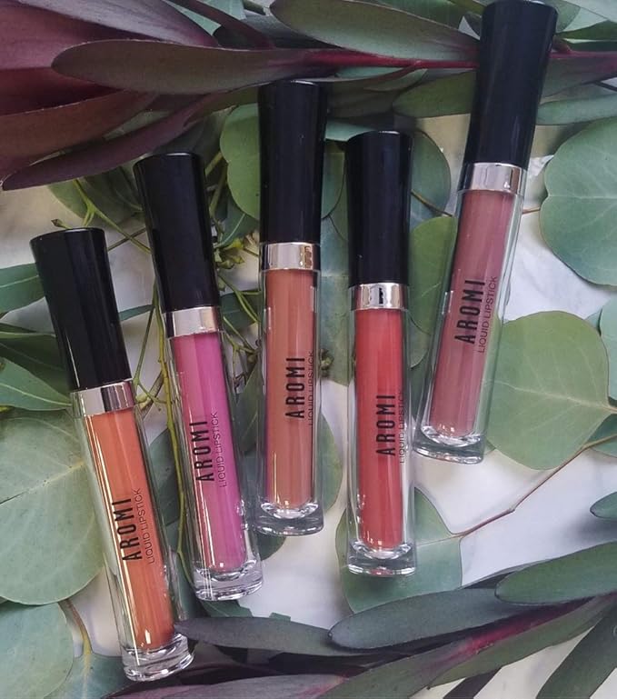 Aromi Woodsy Rose Matte Liquid Lipstick, Sepia Rosewood Lip Color, Vegan and Cruelty-free, Long-lasting Lipstick, Handmade (Woodsy Rose)