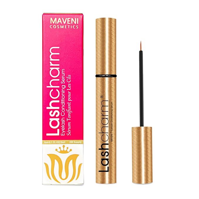 Lash Enhancing Serum, Women's Advanced Cosmetics, Eyelash Growth Serum, Promote Longer, Fuller, and Denser Eyelashes, Fast and Effective (Gold, 0.1 Fl Oz (Pack of 1))