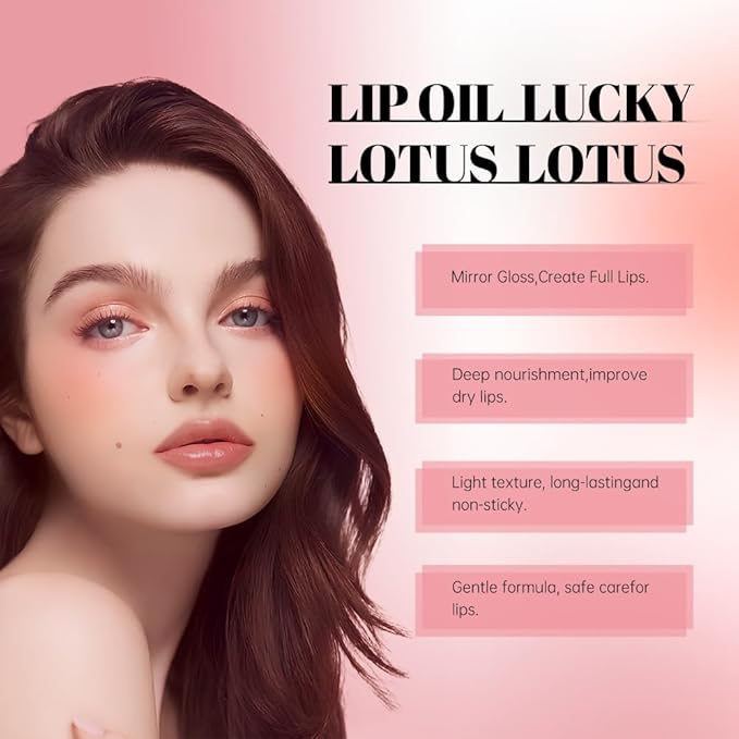 Nourishing High-Shine Lip Gloss,Hydrating & Moisturizing Lip Tint, Non-Sticky, Long-Lasting Glossy Lip Stain,Softens & Plumps Lips for Smooth,Gentle Formula for Dry Lips 07#Pink Nude