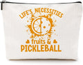 Pickleball Gifts Makeup Bag Pickleball Accessories Cosmetic Bag Pickleball Zipper Pouch Pickleball Lover Gifts for Girls Women Her Pickleball Fans Player Coach Girlfriend Christmas Birthday Gifts